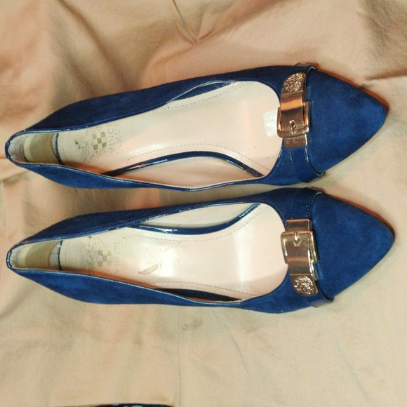 Vince Camuto Shoes - Vince Camuto Blue Velvet Size 10M